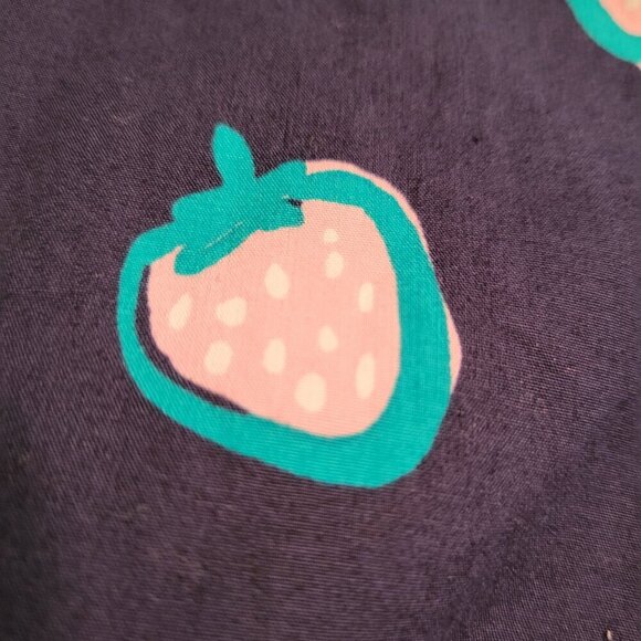 Draper James Navy Strawberry Print Midi Dress - Picture 9 of 16